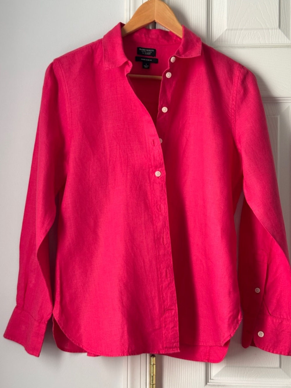 J.Crew Baird McNutt Irish Linen Wren Slim fir Button Shirt